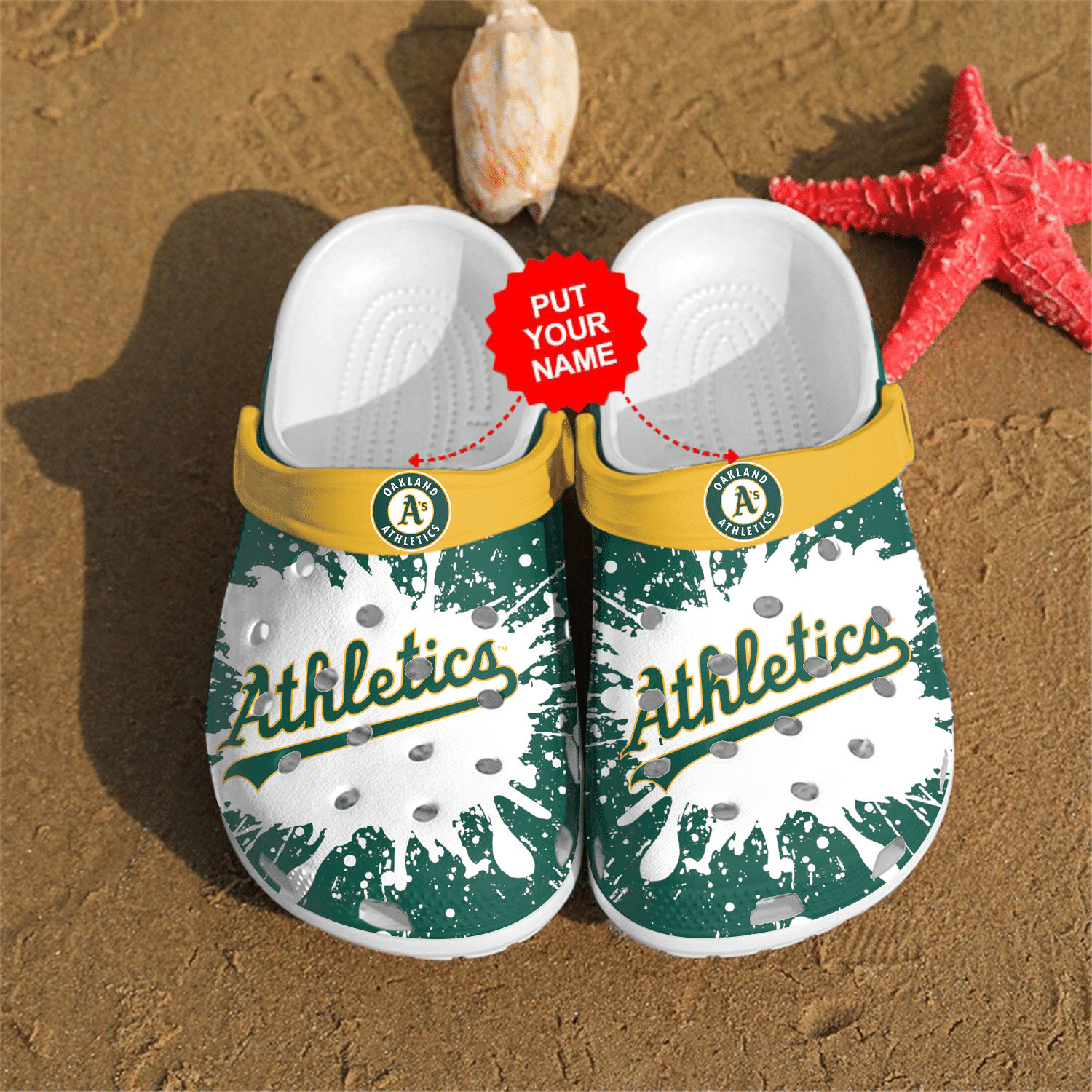 Baseball Crocs   Oakland Athletics Clog Shoes For Baseball Fans Men And Women