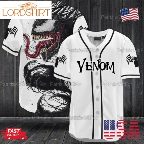 Baseball Halloween Venom Jersey Horror Print Shirt