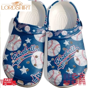 Baseball In Sky Crocs Shoes Clogs For Batter Funny Baseball League Custom Crocs Shoes Clogs For Men Women