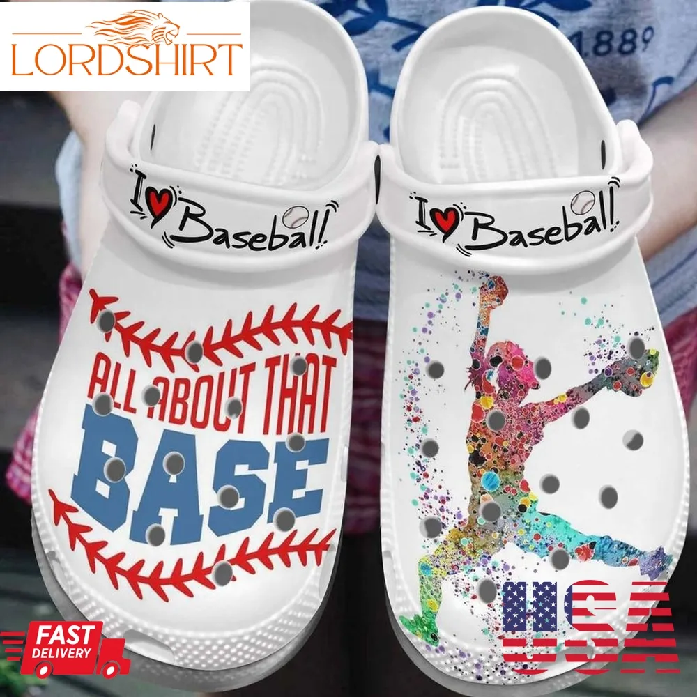 Baseball Personalized Clog Custom Crocs Comfortablefashion Style Comfortable For Women Men Kid Print 3D I Love Baseball