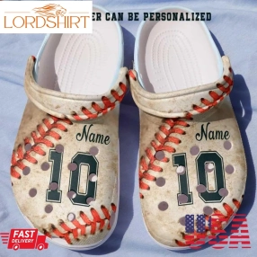 Baseball Personalized Clog Love Baseball Crocs Crocband Clog