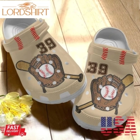 Baseball Personalized Crocs Classic Clog Whitesole Shoes