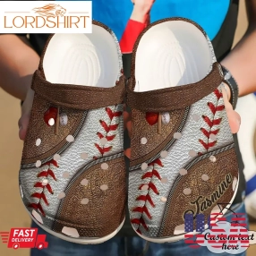 Baseball Personalized Leather Sku 175 Crocs Clog Shoes