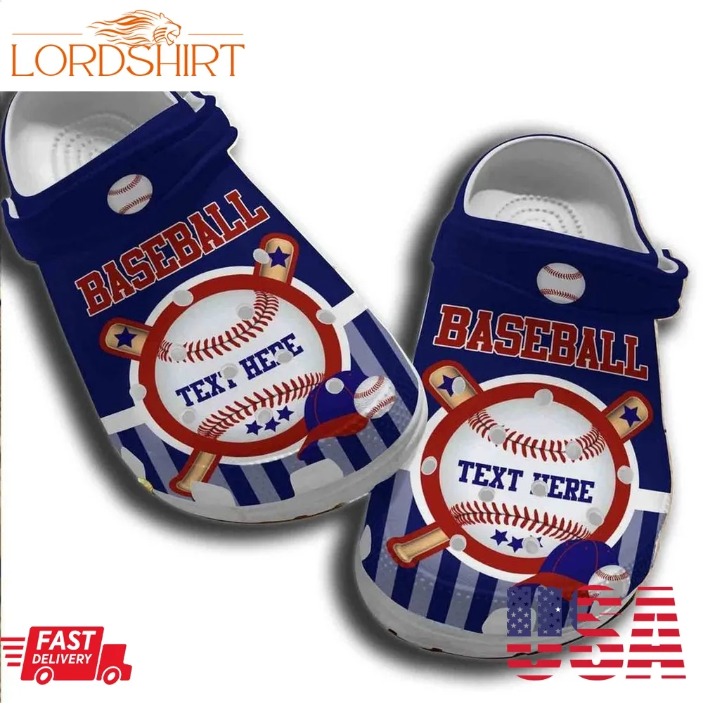 Baseball Player Can Customize Name Shoes Crocs For Men Women