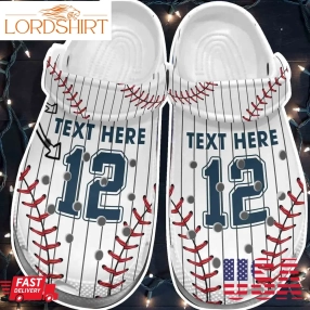 Baseball Uniform Player Crocs Shoes Clogs For Batter   Funny Baseball Personalized Crocs Shoes Clogs For Men Women