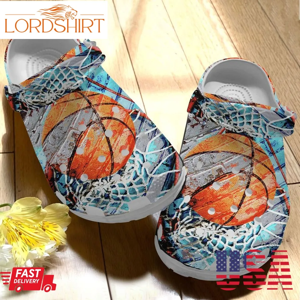 Basketball Clog Watercolor Basketball Crocs Crocband Clog