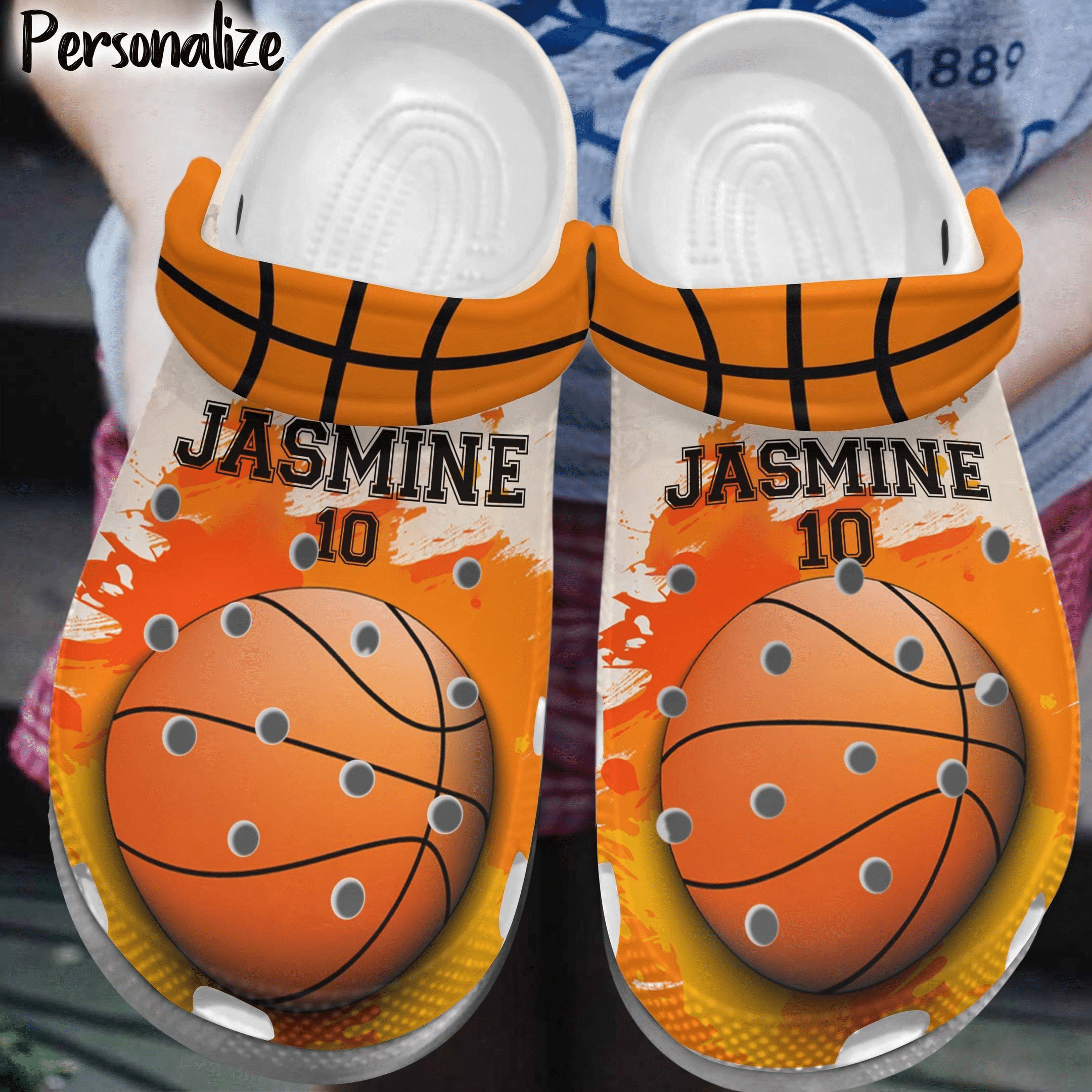 Basketball Crocs    Is Life Personalized Clog Shoes