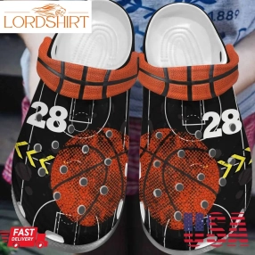 Basketball Personalized Clog Custom Crocs Comfortablefashion Style Comfortable For Women Men Kid Print 3D Basketball