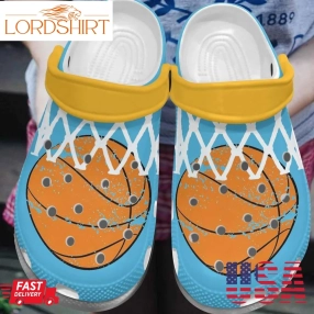 Basketball Personalized Clog Custom Crocs Comfortablefashion Style Comfortable For Women Men Kid Print 3D Net