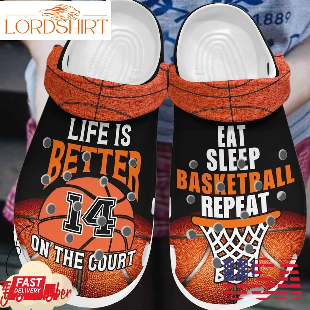 Basketball Personalized Clog Life Is Better On The Court Crocs Crocband Clog