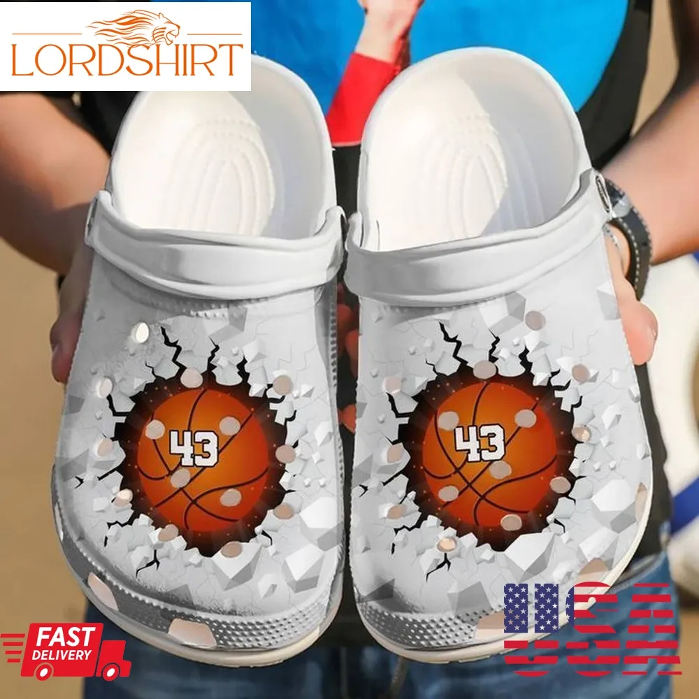 Basketball Personalized Crack Sku 193 Crocs Clog Shoes