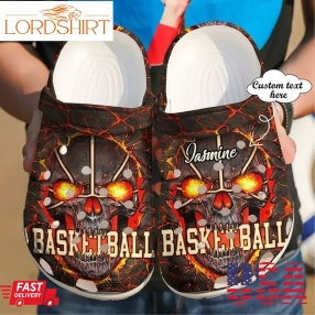 Basketball Personalized Skull Sku 251 Crocs Clog Shoes