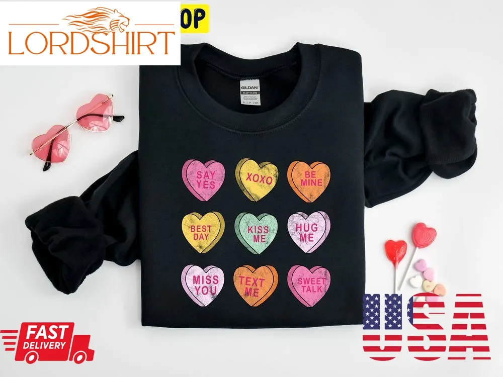 Be Mine Conversation Hearts Xoxo Valentines Day Trending Unisex Shirt