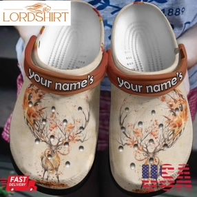 Beautiful Horn Personalized Crocs Clog Shoe Birthday Gift For Men Women