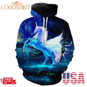 Beautiful Unicorn Fantasy Hoodie 3D