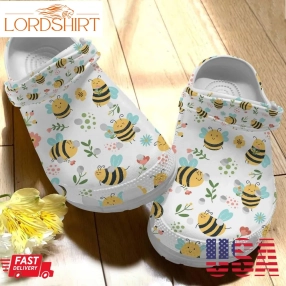 Bee Personalize Clog Custom Crocs Fashionstyle Comfortable For Women Men Kid Print 3D Bee Pattern