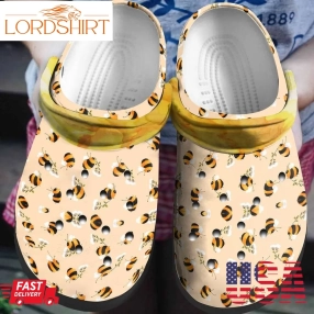 Bee Personalized Clog Custom Crocs Comfortablefashion Style Comfortable For Women Men Kid Print 3D Bee Cute