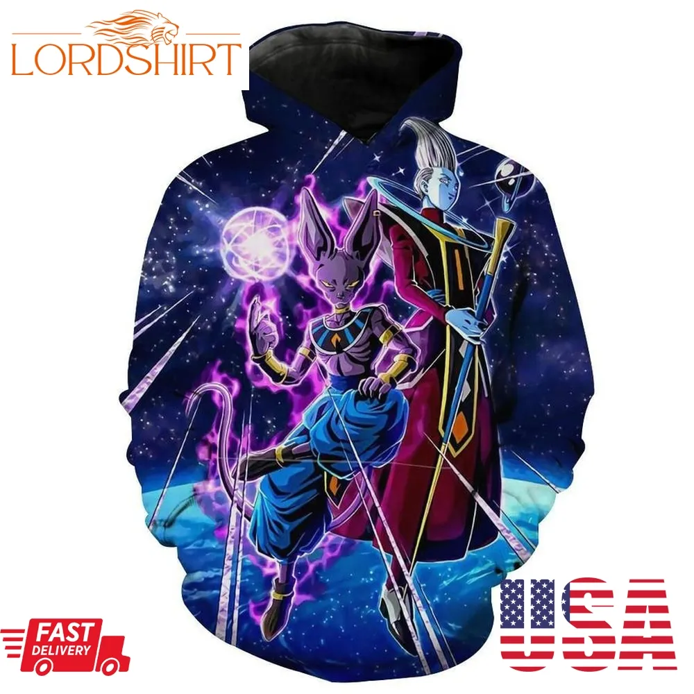 Beerus And Whis Dragon Ball Super Beerrus Hoodie 3D