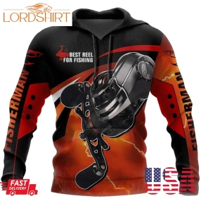 Best Fishing Reels For Fishing Man 3D Hoodie Fishing Gear For Dad