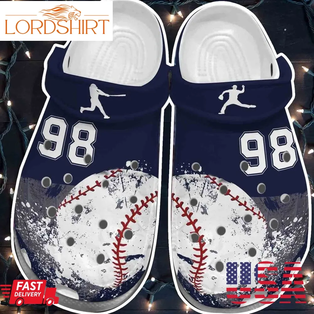 Big Baseball Vector Crocs Shoes Clogs   Actions In Baseball Crocs Shoes Clogs For Men Women