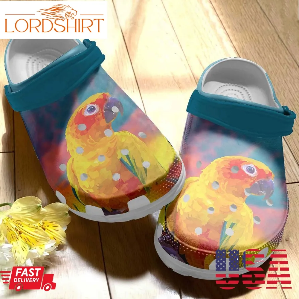 Bird Parrot Crocs Shoes   Portrait Parrot Shoes Crocbland Clog Birthday Gifts For Boy Girl Daughter Son