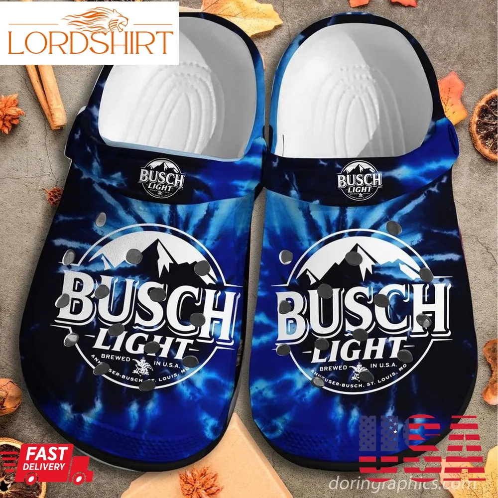 Black Busch Light Crocs Shoes Clogs Funny Fathers Day Gifts For Men   Busch Latte Cool Custom Crocs Shoes Clogs Gift For Women Men