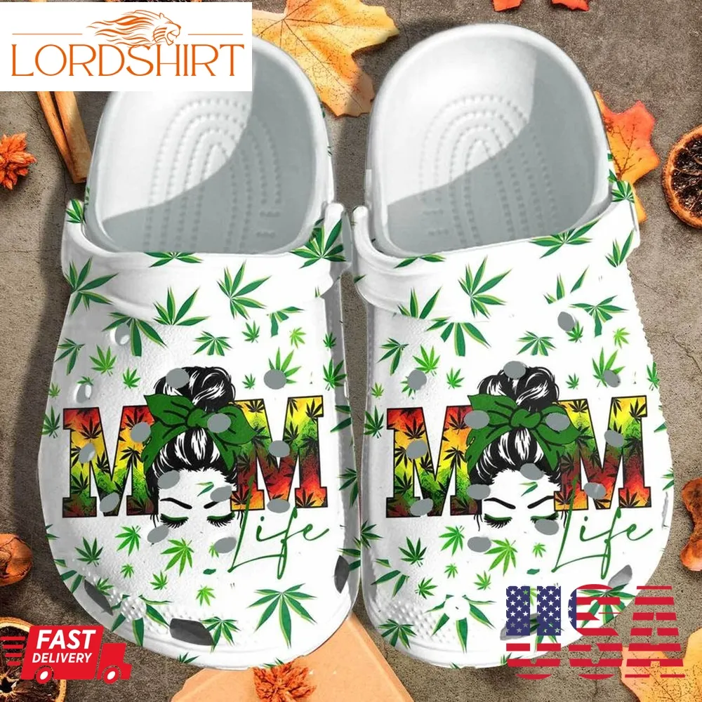 Black Mom Funny Weeds Custom Crocs Shoes Clogs   Mom Life Outdoor Crocs Shoes Clogs Birthday Gift For Daughter Mother