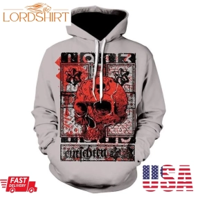 Blood Skull 3D Picture Hoodie Hooded Pocket Pullover