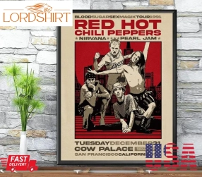 Blood Sugar Tour Red Hot Chili Peppers Sock Poster