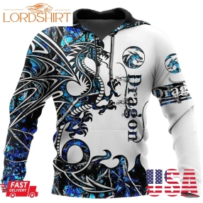 Blue Dragon 3D Hoodie Shirt For Men And Women