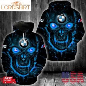 Bmw Skull 3D All Over Print Hoodie