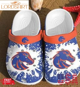 Boise State Broncos Crocband Clog  Clog Comfortable For Mens And Womens Classic Clog  Water Shoes  Boise State Broncos Crocs