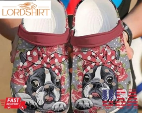 Boston Terrier Crocs Crocband Clog Clog Comfortable For Mens And Womens Classic Clog Water Shoes Comfortable