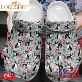 Boston Terrier Personalized Clog Custom Crocs Comfortablefashion Style Comfortable For Women Men Kid Print 3D Boston Terrier V1