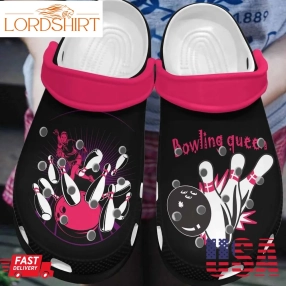 Bowling Personalized Clog Custom Crocs Comfortablefashion Style Comfortable For Women Men Kid Print 3D Queen