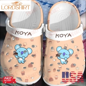 Bts Koya For Men And Women Gift For Fan Classic Water Rubber Crocs Crocband Clogs, Comfy Footwear