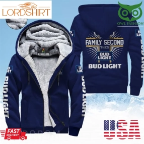 Bud Light Family Second Fleece Zip Up Hoodie