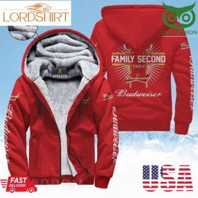 Budweiser Family Second Fleece Zip Up Hoodie