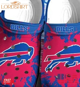 Buffalo Bills Crocs Crocband Clog  Clog Comfortable For Mens And Womens Classic Clog  Water Shoes  Comfortable