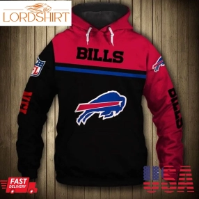 Buffalo Bills Nfl Skull Zipper For Fans 3D Hoodie Sweatshirt