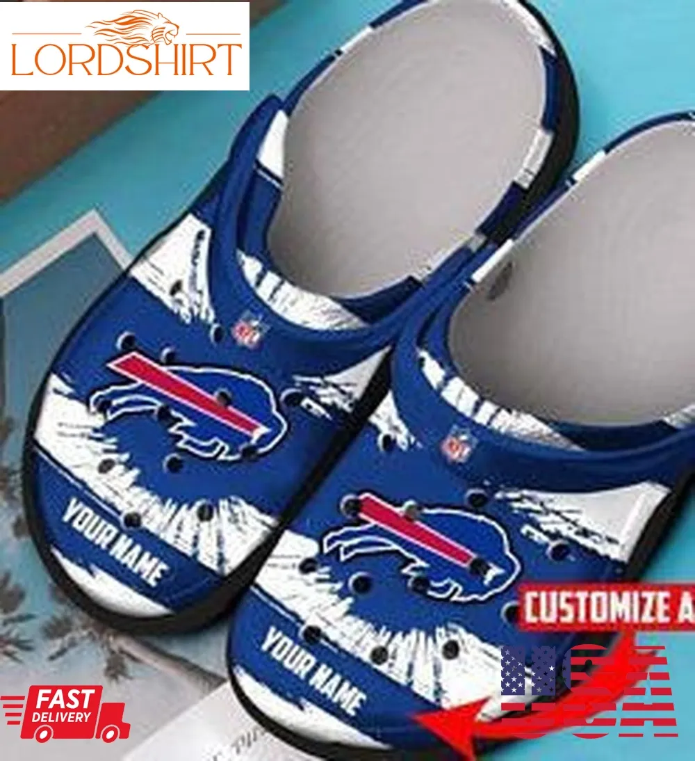 Buffalo Bills Personalized Crocs Buffalo Bills Nfl Charms Bills Crocs Crocband Clogs Clogs Comfortable For Mens And Womens Classic Clogs