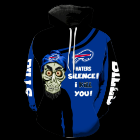 Buffalo Bills Skull Full All Over Print V1414 Hoodie Zipper