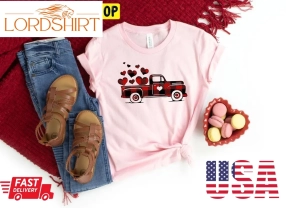 Buffalo Plaid Truck Valentines Day Trending Unisex Shirt