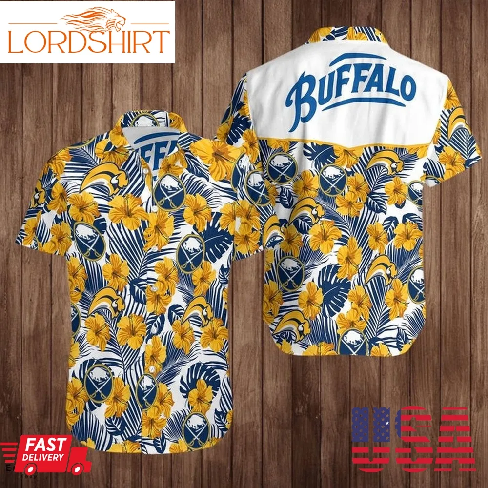 Buffalo Sabres Logo Hockey Sports Aloha Cool Hawaiian Shirts