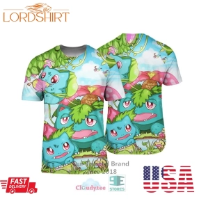 Bulbasaur Family 3D T Shirt