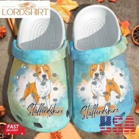 Bull Dog Mom Custom Crocs Shoes Clogs   Staffordshire Bull Terrier Dog Beach Crocs Shoes Clogs Gifts For Men Women Mothers Day Gifts