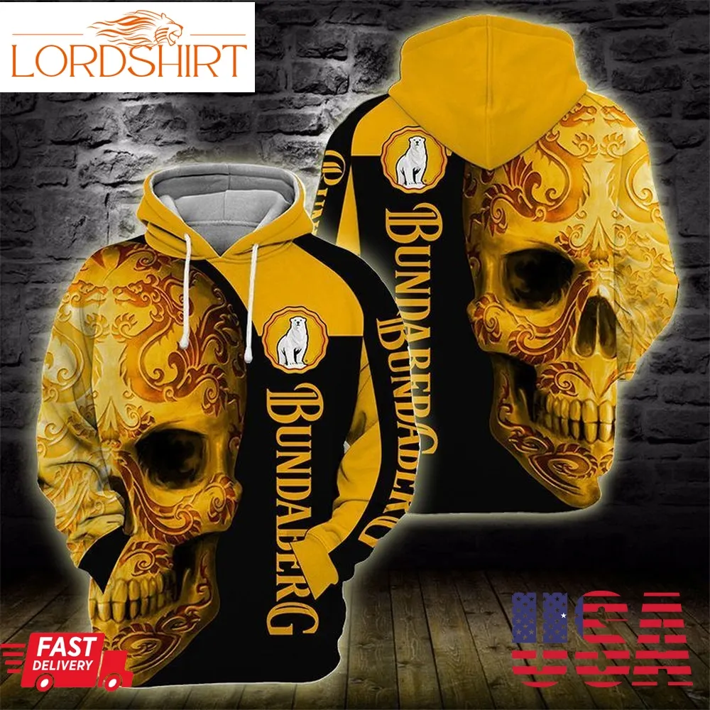 Bundabergs Brews Drink Skull With Dragon Pattern 3D Printed Hoodie And Sweatshirt