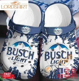 Busch Light Beer Crocs Crocband Clog Comfortable For Mens Womens Classic Clog Water Shoes