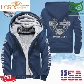 Busch Light Family Second Fleece Zip Up Hoodie