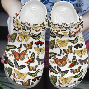 Butterfly Life Croc Animal Gift For Lover Rubber Crocs Crocband Clogs, Comfy Footwear Men Women Size Us